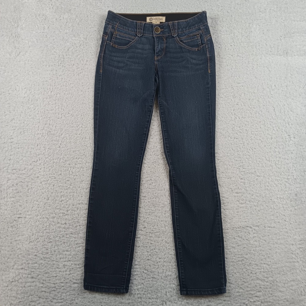 Democracy Jeans Ab'solution Booty Lift Women‎ 2 Dark Wash Skinny B1105ADBX